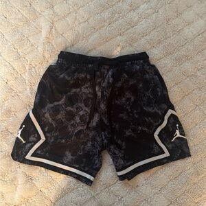 Nike Air Jordan Breakfast Club Diamond Shorts Mens Large Black White Drawstring